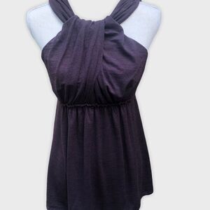 Susana Monaco Drape Neck Sleeveless Top